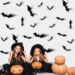 Halloween Bat Hanging Decoration, Haunted House Bats Wall Ceiling Party Decor Set