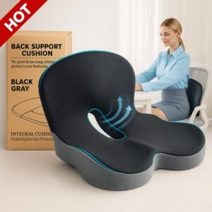 Ergonomic Memory Foam Seat Cushion – Universal Support Cushion for Truck, Office & Car Driving