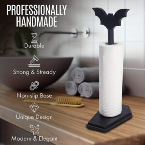 Paper Towel Holder – Bat Halloween Kitchen Décor