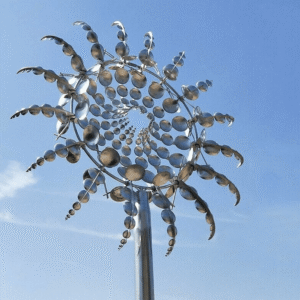 Metal Garden Windmill – Dual-Motion Decorative Wind Spinner for Lawn, Garden & Patio Yard Decor