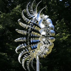 Metal Garden Windmill – Dual-Motion Decorative Wind Spinner for Lawn, Garden & Patio Yard Decor