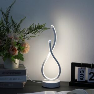 Desktop Lamp – Elegant White Gesture USB Modern Design