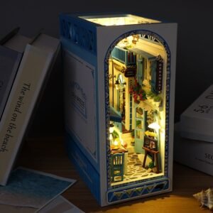 DIY Miniature Book Nook Kit – Creative Bookshelf Décor Model
