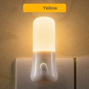 Plug Night Light LED – Push Button Bedroom Use