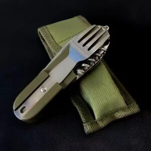 7‑in‑1 Multifunctional Folding Camping Tableware Set – Outdoor Meal Utility