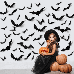 Halloween Bat Hanging Decoration, Haunted House Bats Wall Ceiling Party Decor Set