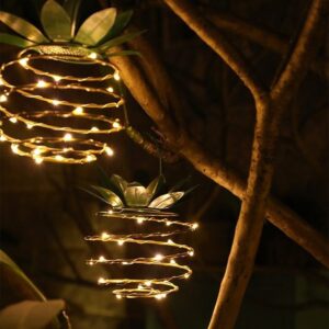 Solar Pineapple Lantern – Outdoor Garden Light Décor