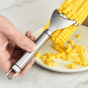 Stainless Steel Corn Peeler – Easy & Safe Corn‑on‑the‑Cob Kernel Stripper for Kitchen & BBQ